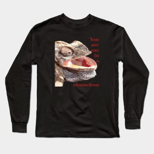 You Are One In A Chameleon Punny Joke Long Sleeve T-Shirt